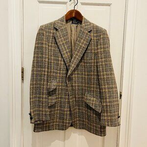 Vintage Daks London New York 42 R Blazer Jacket Plaid Sports Coat Lined